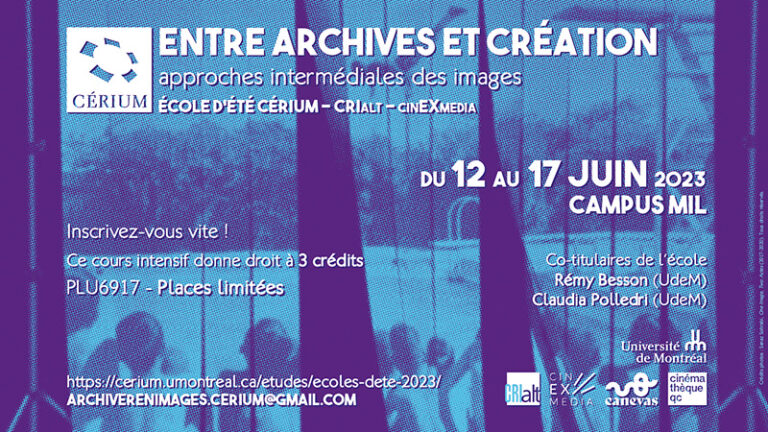 Read more about the article 12/06/2023 - École d'été « Entre archives et création : approches intermédiales des images »